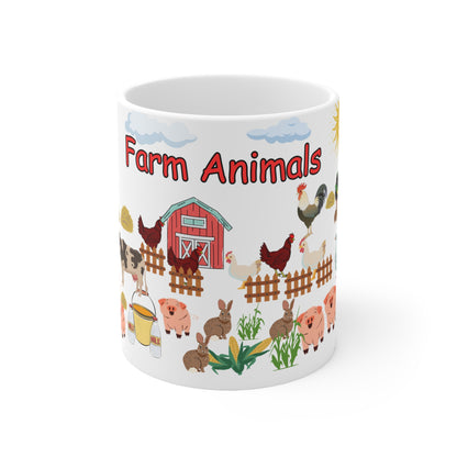 Farm Animals Ceramic Mug 11oz